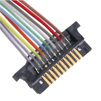 0.5mm Pitch 10 Pin Connector Cable Lvds Hybrid Connector For Discrete Wire And FPC