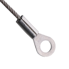 Stainless Steel Wire Eyelets Ended Short Rope Cable Tether Chain Lock Fall Prevention Safety Lanyard Cable