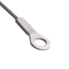 Stainless Steel Wire Eyelets Ended Short Rope Cable Tether Chain Lock Fall Prevention Safety Lanyard Cable