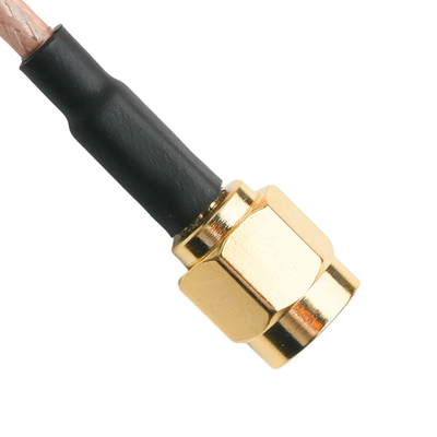 Custom RG316 Coaxial Cable RA MCX Plug Right Angle Plug To SMA Male Straight OEM/ODM