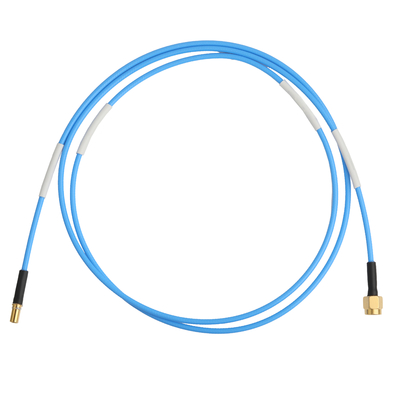 ROHS Low PIM Flex TFT-5G-402 RF Coaxial Cable Double Shielded With Blue FEP Jacket OEM/ODM